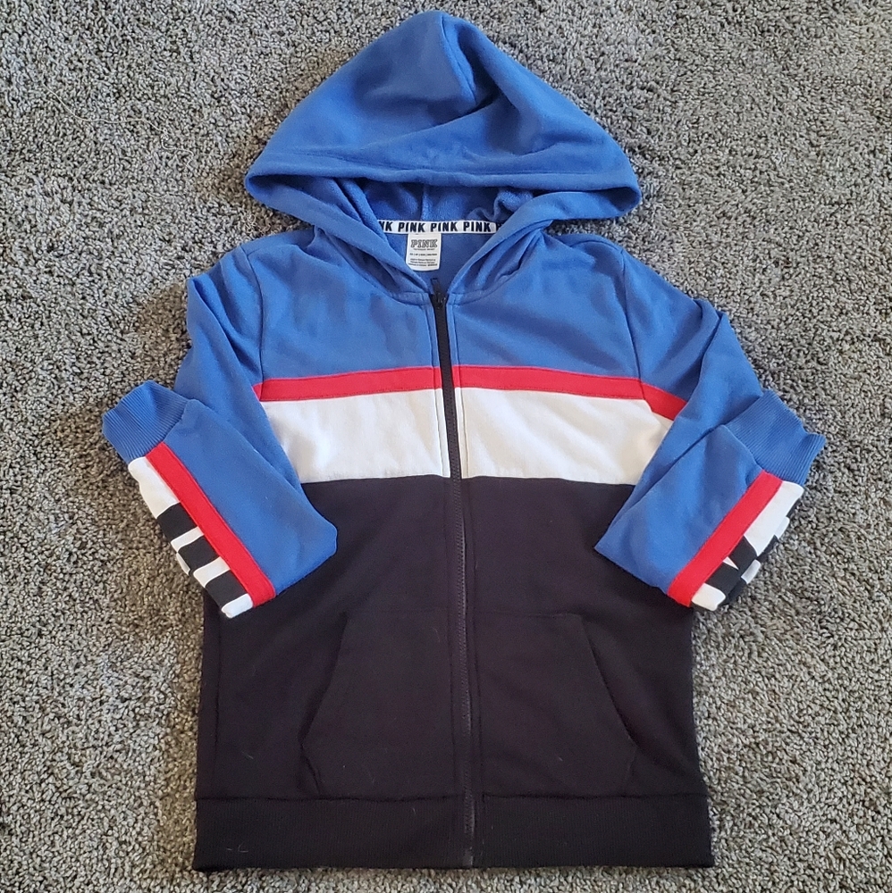 PINK FULL ZIP HOODIE